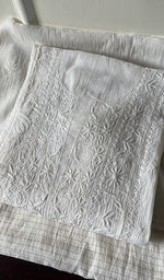 将图像加载到图库查看器中, Women's Lakhnavi Handcrafted Mul Chanderi Semi - Stitched Kurta And Dupatta Set - HONC0266159