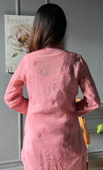 Load image into Gallery viewer, Rashida Women's Lakhnavi Handcrafted Muslin Chikankari Kurta And Pant Set - HONC0300557