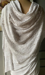 Load image into Gallery viewer, Women's Lakhnavi Handcrafted Viscose Georgette Chikankari Saree - HONC0271070