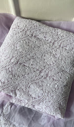 将图像加载到图库查看器中, Women's Lucknowi Handcrafted Faux-Georgette Chikankari Suit Material - HONC0263424