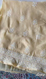 Load image into Gallery viewer, Women's Lakhnavi Handcrafted Cotton Unstitched Chikankari Suit Material - HONC0354998