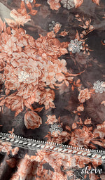 Load image into Gallery viewer, Disha Women's Lakhnavi Handcrafted Organza Chikankari Unstitched Kurta And Dupatta Set - HONC0211543