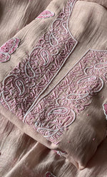 Load image into Gallery viewer, Women's Lakhnavi Handcrafted Mul Chanderi Unstitched Kurta And Dupatta Set - HONC0302246