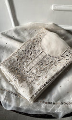 Load image into Gallery viewer, Women's Lakhnavi Handcrafted Pure Organza Chikankari Unstitched Kurta And Dupatta Set- HONC0319070