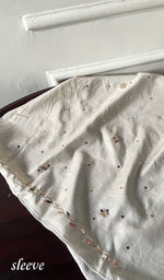 Load image into Gallery viewer, Women's Lucknowi Handcrafted Chanderi Silk Unstitched Chikankari Kurta and Dupatta Set- HONC0254109