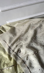 将图像加载到图库查看器中, Women's Lakhnavi Handcrafted Mul Chanderi Unstitched Chikankari Full Suit Material - HONC0328514