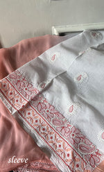 Load image into Gallery viewer, Women's Lakhnavi Handcrafted Unstitched Cotton Chikankari Suit Material - HONC0276809