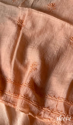 Load image into Gallery viewer, Women's Lakhnavi Handcrafted Mul Chanderi Semi - Stitched Kurta And Dupatta Set - HONC0226783