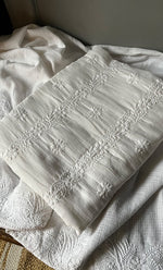 Load image into Gallery viewer, Alishba Women's Lucknowi Handcrafted Kota Cotton Chikankari Unstitched Kurta And Dupatta Set - HONC0312635