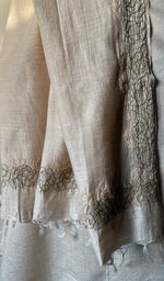 Load image into Gallery viewer, Women's Lakhnavi Handcrafted Munga Silk Chikankari Dupatta - HONC0252236