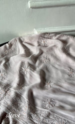 Load image into Gallery viewer, Women's Lucknowi Handcrafted Viscose Georgette Unstitched Chikankari Suit Material - HONC0325150