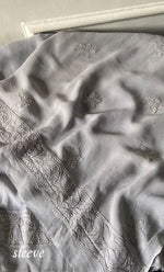 将图像加载到图库查看器中, Women's Lucknowi Handcrafted Viscose Georgette Unstitched Chikankari Suit Material - HONC0319625