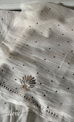 Load image into Gallery viewer, Women's Lakhnavi Handcrafted Mul Chanderi Unstitched Kurta And Dupatta Set- HONC0338716