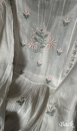 将图像加载到图库查看器中, Women's Lakhnavi Handcrafted Mul Chanderi Semi - Stitched Kurta And Dupatta Set - HONC0186713