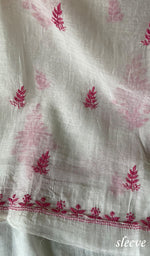 将图像加载到图库查看器中, Women's Lakhnavi Handcrafted Mul Chanderi Kurta And Dupatta Set - HONC0263969