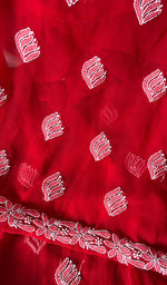 将图像加载到图库查看器中, Women's Lucknowi Handcrafted Faux-Georgette Chikankari Suit Material - HONC0263415