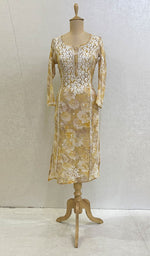 Load image into Gallery viewer, Women's Lucknowi Handcrafted Cotton Chikankari Kurti - HONC092306