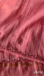 将图像加载到图库查看器中, Women's Lucknowi Handcrafted Chanderi Silk Chikankari Full Suit Material - HONC0260961