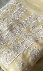 Load image into Gallery viewer, Women's Lakhnavi Handcrafted Unstitched Cotton Chikankari Suit Material - HONC0317402