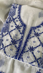 将图像加载到图库查看器中, Shirin Women's Lakhnavi Handcrafted Mul Chanderi Kurta And Dupatta Set - HONC0267998