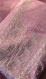 Load image into Gallery viewer, Women's Lakhnavi Handcrafted Mul Chanderi Unstitched Kurta And Dupatta Set - HONC0258738