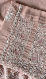 Load image into Gallery viewer, Women's Lakhnavi Handcrafted Pure Cotton Unstitched Kurta And Dupatta Set - HONC0185416