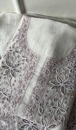 Load image into Gallery viewer, Women's Lakhnavi Handcrafted Mul Chanderi Unstitched Kurta And Dupatta Set - HONC0277053