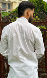 Load image into Gallery viewer, Men's Lucknowi Handcrafted Cotton Chikankari Kurta - HONC0295480