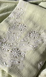 Load image into Gallery viewer, Women's Lakhnavi Handcrafted Mul Chanderi Unstitched Kurta And Dupatta Set - HONC0284727