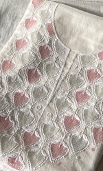 将图像加载到图库查看器中, Women's Lakhnavi Handcrafted Mul Chanderi Unstitched Kurta And Dupatta Set - HONC0319460