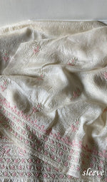 Load image into Gallery viewer, Women's Lakhnavi Handcrafted Tussar Silk Chikankari Kurta And Dupatta Set - HONC0314565