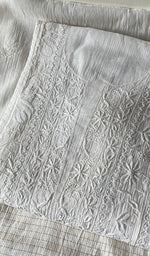 将图像加载到图库查看器中, Women's Lakhnavi Handcrafted Mul Chanderi Semi - Stitched Kurta And Dupatta Set - HONC0266159