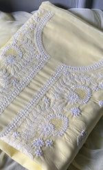 Load image into Gallery viewer, Farah Women's Lakhnavi Handcrafted Unstitched Cotton Chikankari Suit Material - HONC0310531
