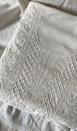 将图像加载到图库查看器中, Women's Lakhnavi Handcrafted Maheshwari Mul Chanderi Kurta And Dupatta Set - HONC0264661