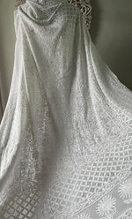 将图像加载到图库查看器中, Women's Lakhnavi Handcrafted Bridal Viscose Georgette Chikankari Lehenga Set - HONC0242217