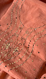 Load image into Gallery viewer, Women's Lakhnavi Handcrafted Mul Chanderi Kurta And Dupatta Set - HONC0289402