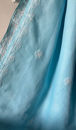 Load image into Gallery viewer, Fairoz Women's Lakhnavi Handcrafted Cotton Chikankari Saree - HONC0232512