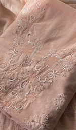 将图像加载到图库查看器中, Women's Lakhnavi Handcrafted Mul Chanderi Unstitched Kurta And Dupatta Set - HONC0266979