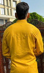 Load image into Gallery viewer, Men's Lucknowi Handcrafted Cotton Chikankari Kurta - HONC0324726