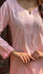 Load image into Gallery viewer, Mehreen Women's Lucknowi Handcrafted Cotton Chikankari Kurti - HONC0204309