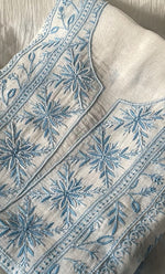 Load image into Gallery viewer, Women's Lakhnavi Handcrafted Unstitched Mul Chanderi Kurta And Dupatta Set - HONC0327480