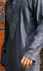 Load image into Gallery viewer, Men's Lucknowi Handcrafted Cotton Chikankari Kurta - HONC0324702