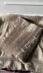 Load image into Gallery viewer, Women's Lakhnavi Handcrafted Mul Chanderi Unstitched Kurta And Dupatta Set- HONC0326150