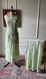 Load image into Gallery viewer, Women's Lakhnavi Handcrafted Muslin Unstitched Chikankari Full Suit - HONC0344376