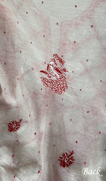 Load image into Gallery viewer, Shirin Women's Lakhnavi Handcrafted Mul Chanderi Unstitched Kurta And Dupatta Set - HONC0249187