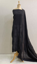 Load image into Gallery viewer, Women's Lucknowi Handcrafted Muslin Chikankari Suit Material - HONC0146098
