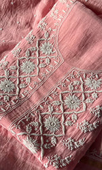 Load image into Gallery viewer, Jazba Women's Lakhnavi Handcrafted Mul Chanderi Kurta And Dupatta Set - HONC0301697