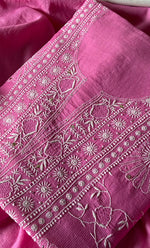 Load image into Gallery viewer, Women's Lakhnavi Handcrafted Maheshwari Mul Chanderi Kurta And Dupatta Set - HONC0275136