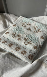 Load image into Gallery viewer, Women's Lakhnavi Handcrafted Mul Chanderi Unstitched Kurta And Dupatta Set - HONC0311958