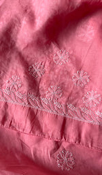 Load image into Gallery viewer, Women's Lakhnavi Handcrafted Cotton Chikankari Saree - HONC0232513